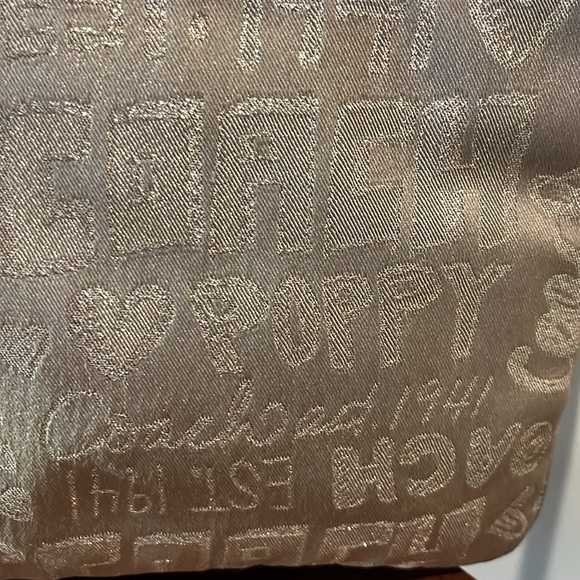 Coach Poppy Crossbody bag Vintage Gold/gold metallic poppy print & trim EVC - Picture 6 of 11